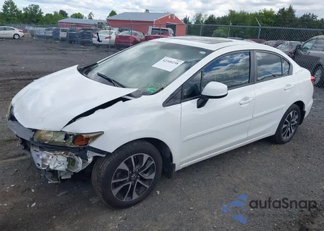 2013 Honda Civic Ex z USA, uszkodzony, nr VIN 2HGFB2F8XDH537538